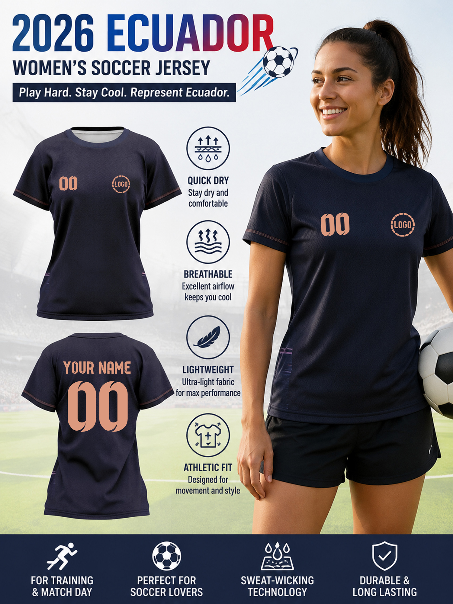 Summer Clothing Release - Ecuador 2026 Personalized Customization Name and