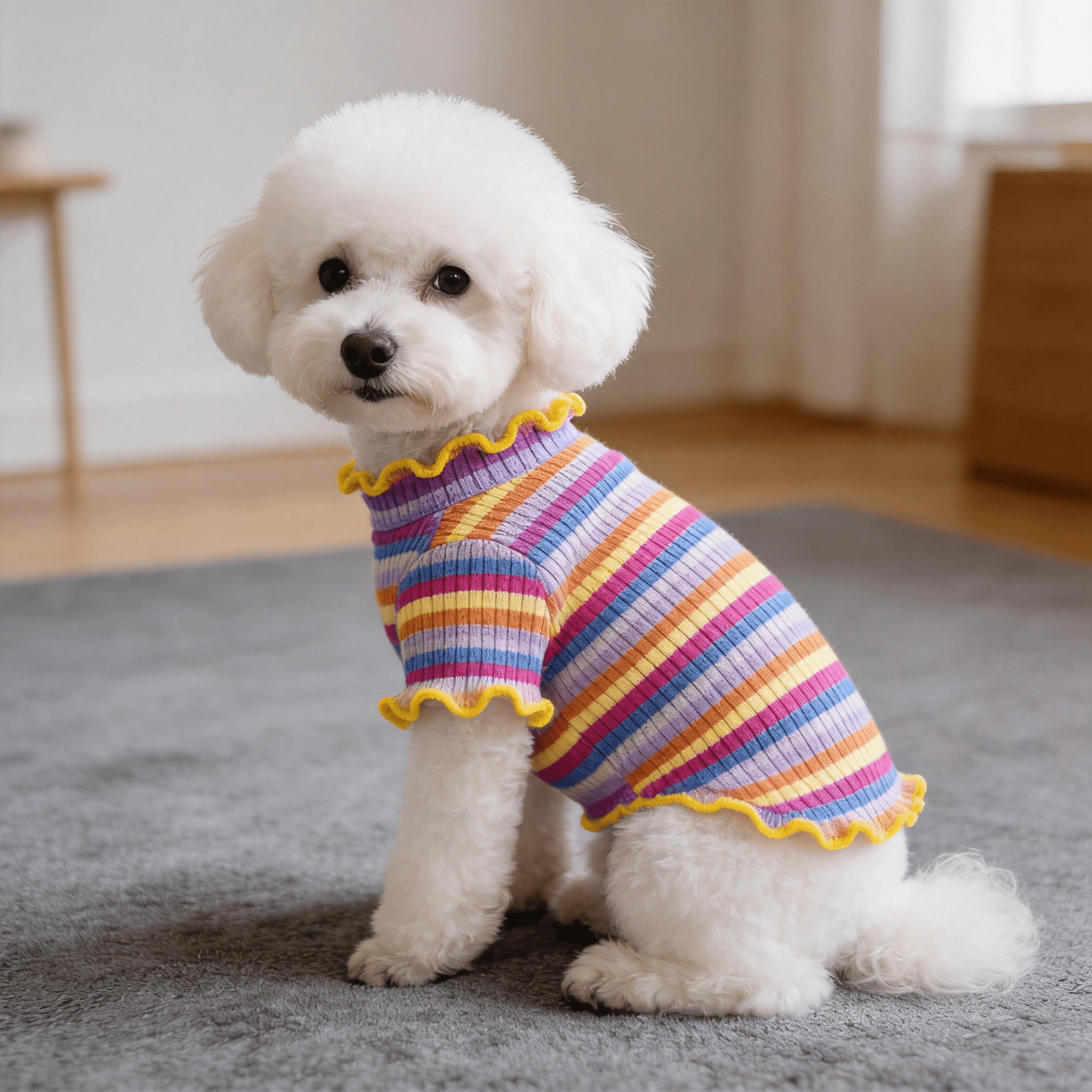 Summer Dog Clothing - 1PC Wide Elastic Stripes Pet Dog