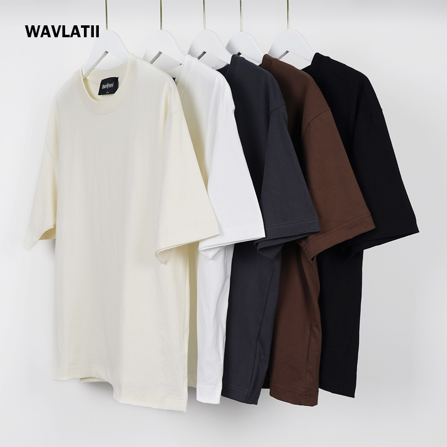 Off Shoulder Blouse - WAVLATII Oversized White Black T shirt