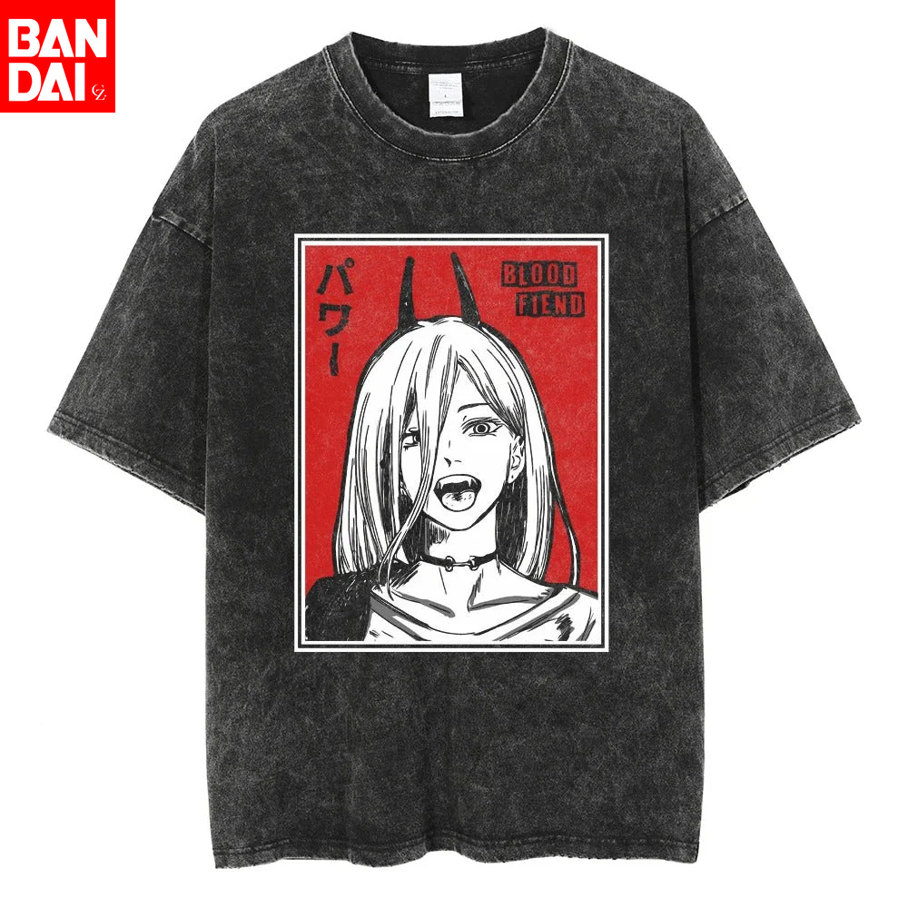 Vintage Summer Clothing Men - Chainsaw Man Power 