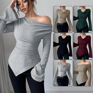 Women's Blouse Longsleeve Soli - Off Shoulder Blouse のレビューと価格