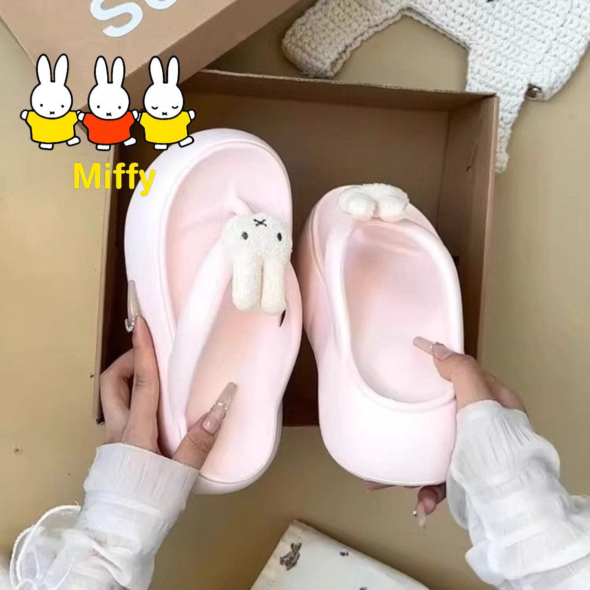 Kawaii Miffy EVA Flip-flops Cu - Summer Away Clothing のレビューと価格