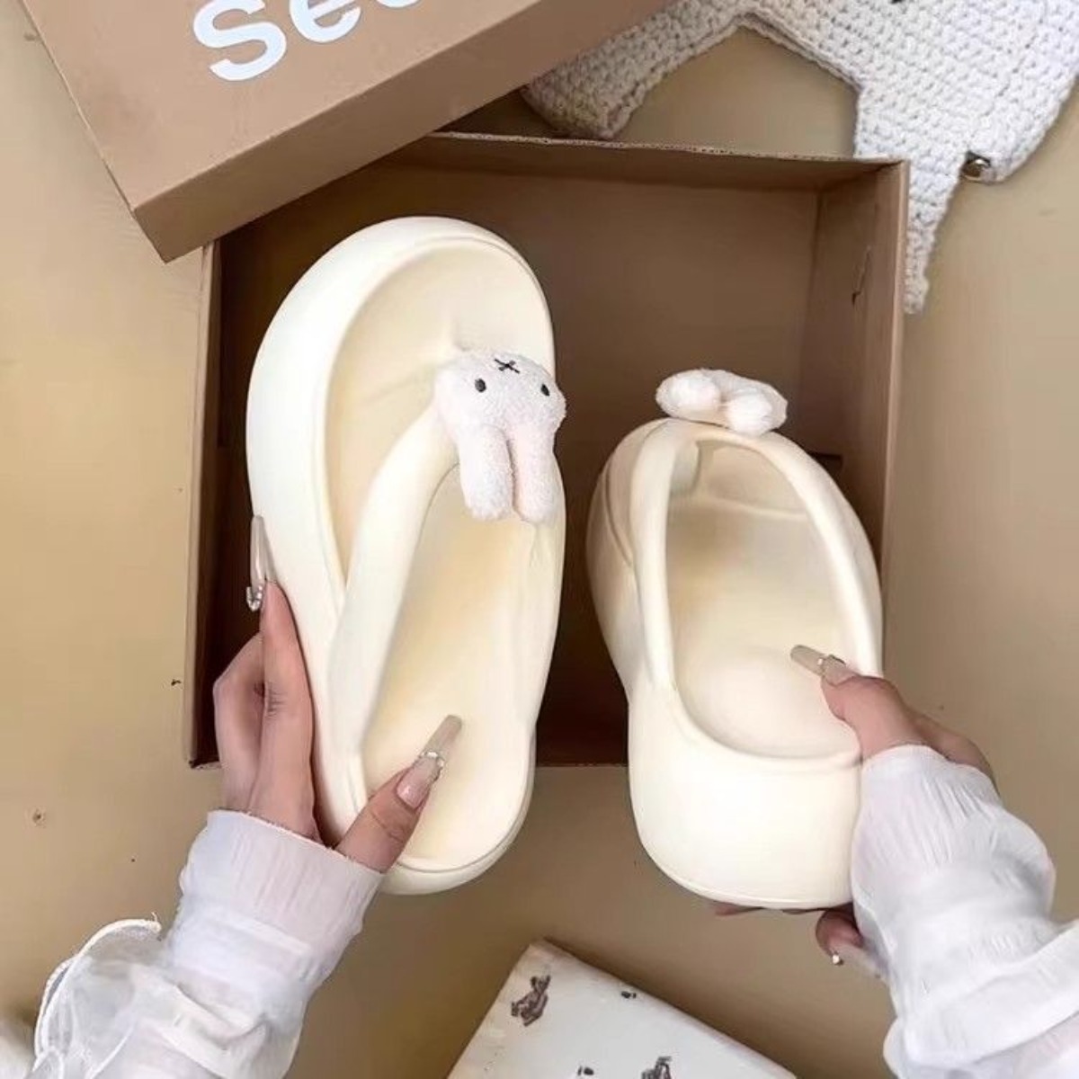 Kawaii Miffy EVA Flip-flops Cu - Summer Away Clothing のレビューと価格