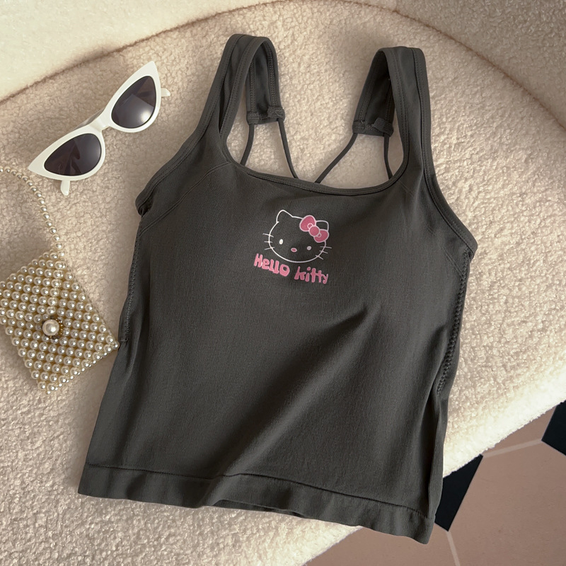 Anime Hello Kittys Fashion Wom - Summer Clothing Set For Girls のレビューと価格
