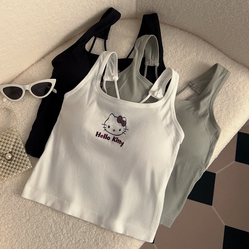 Anime Hello Kittys Fashion Wom - Summer Clothing Set For Girls のレビューと価格