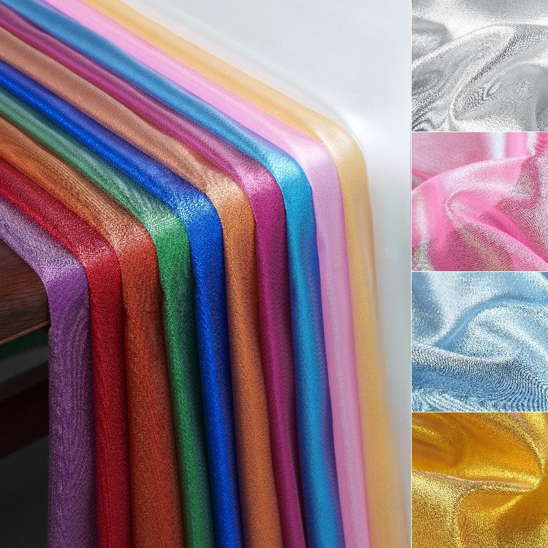 Thin Plain Glitter Fabric By T - Soft Summer Yellow Clothing のレビューと価格