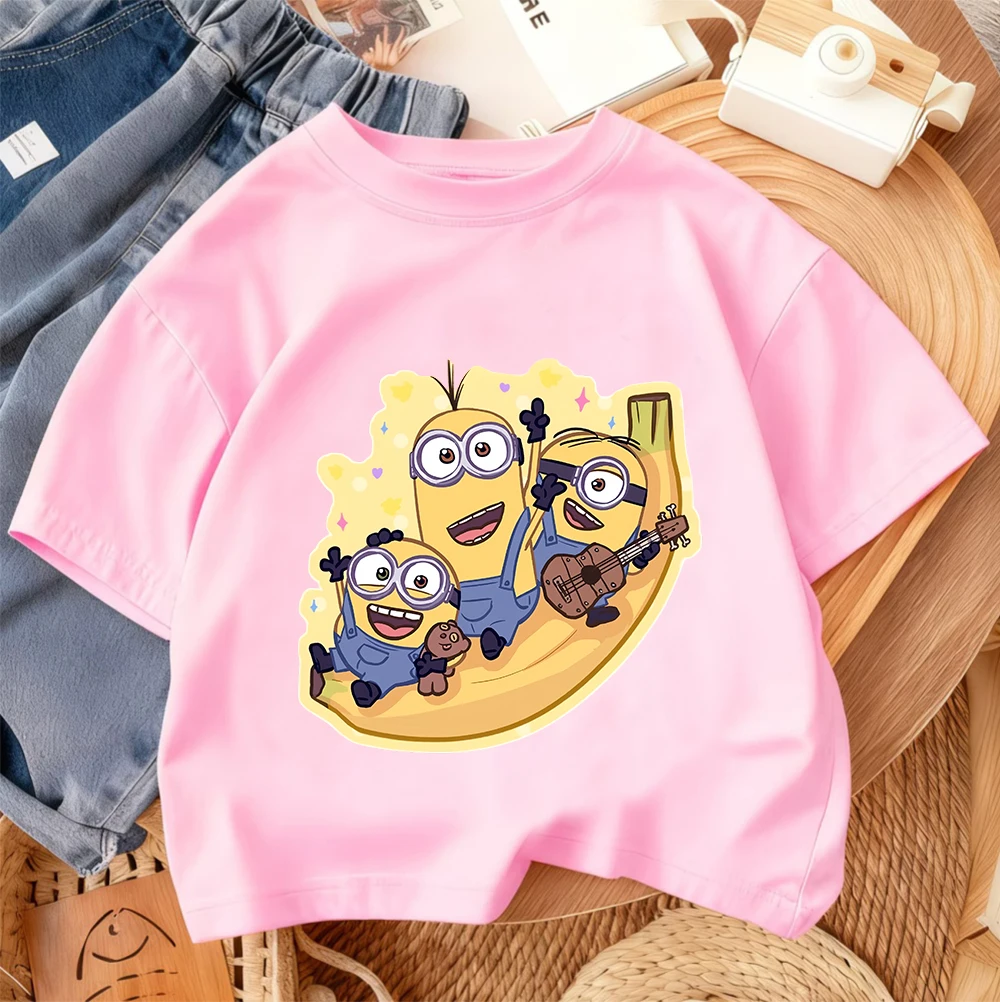 Childrens Minions Graphic Tee  - Soft Summer Yellow Clothing のレビューと価格