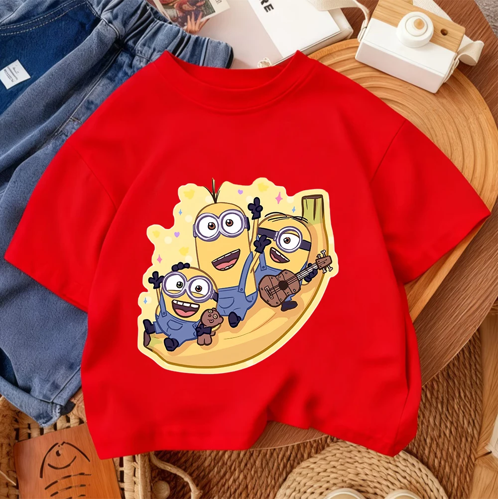 Childrens Minions Graphic Tee  - Soft Summer Yellow Clothing のレビューと価格