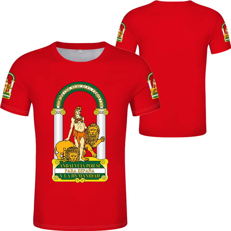 Andalusia Spain Flag Graphic T - Summer Clothing In Spanish のレビューと価格
