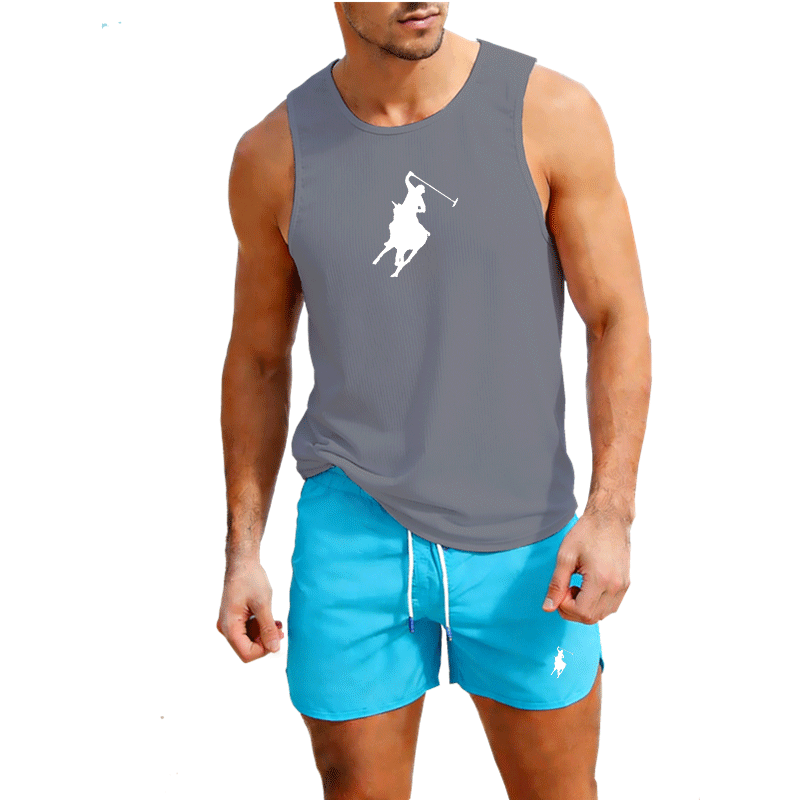 European Men Summer Vest and S - Summer Clothing Sets のレビューと価格