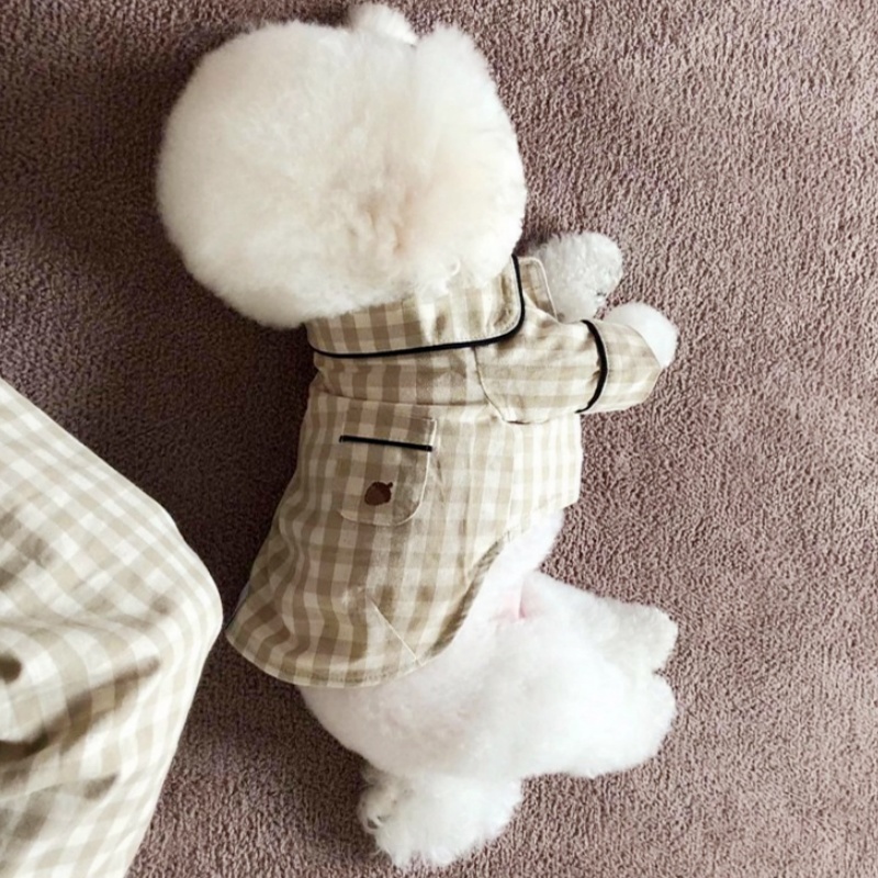 Cute Plaid Dog Shirt Summer Pe - Summer Dog Clothing のレビューと価格