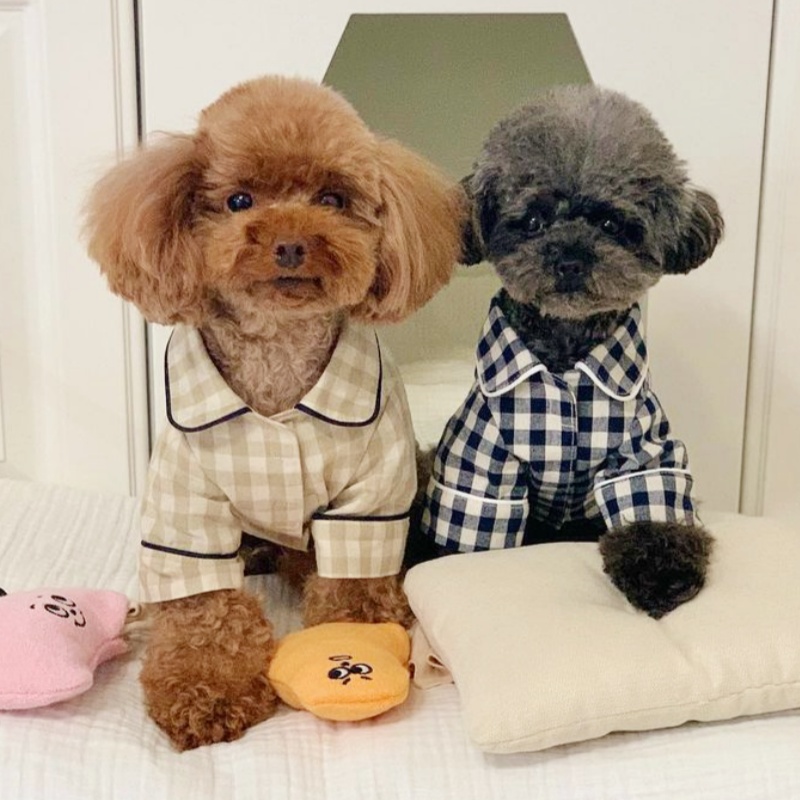 Cute Plaid Dog Shirt Summer Pe - Summer Dog Clothing のレビューと価格