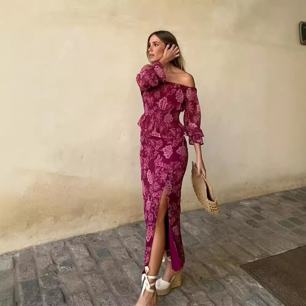 Women's Fashion Printed Off-Sh - Off Shoulder Blouse のレビューと価格