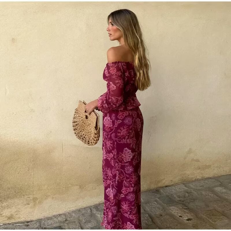 Women's Fashion Printed Off-Sh - Off Shoulder Blouse のレビューと価格