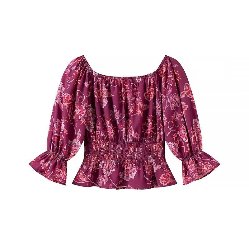 Women's Fashion Printed Off-Sh - Off Shoulder Blouse のレビューと価格