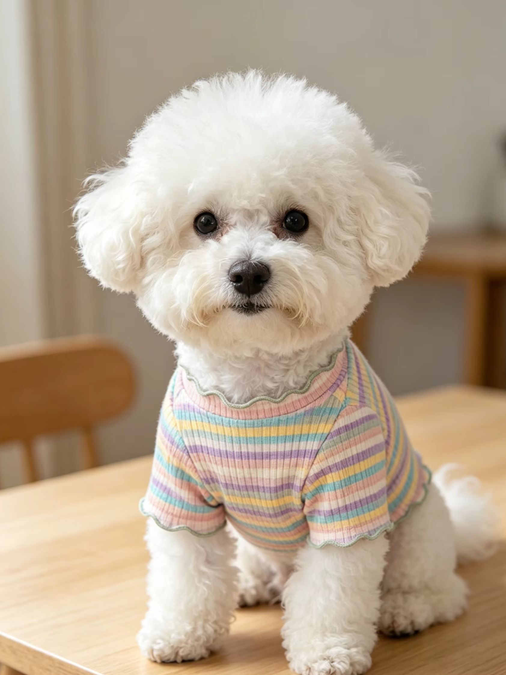 1PC Wide Elastic Stripes Pet D - Summer Dog Clothing のレビューと価格