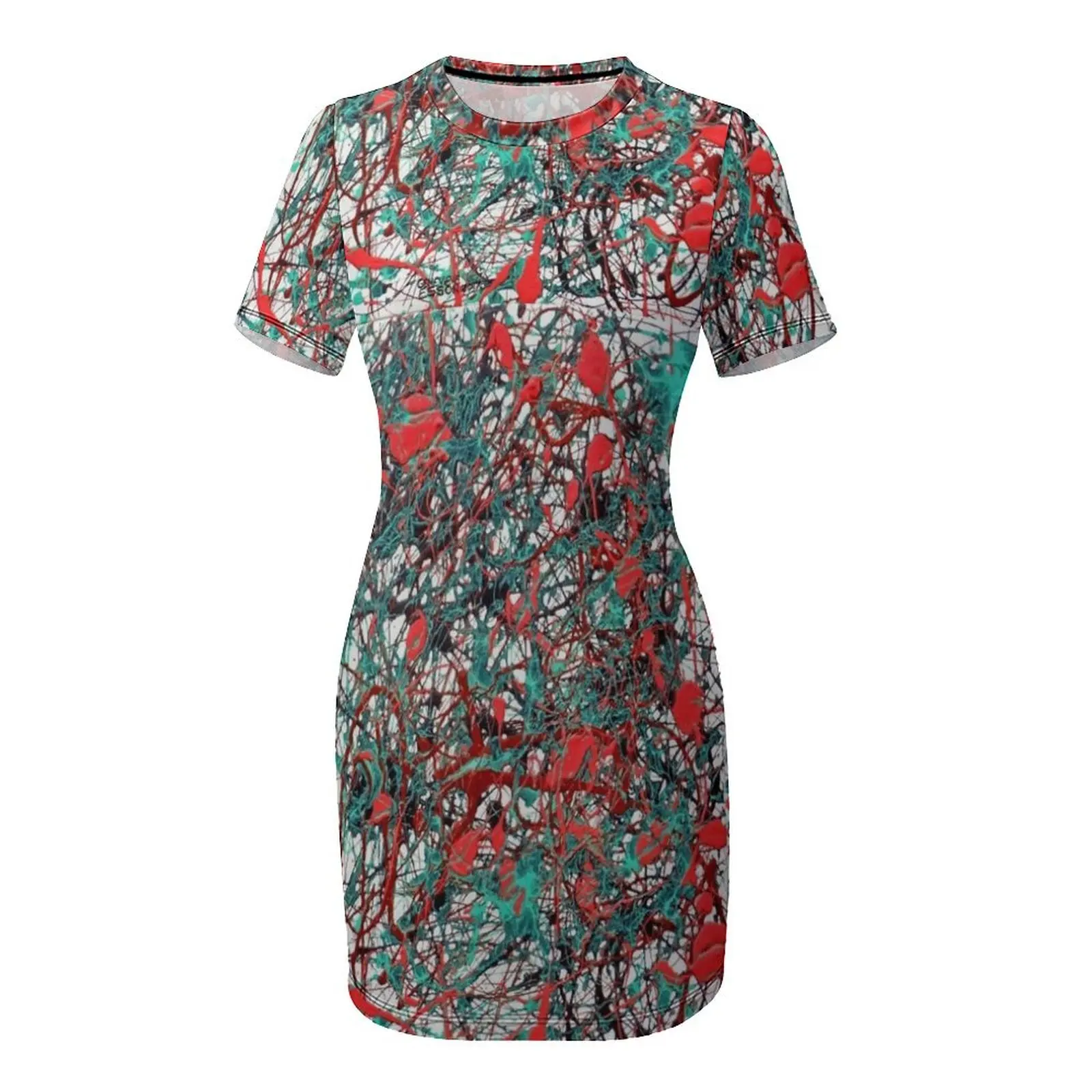 Orange Turquoise Drip Abstract - Summer Clothing Drip のレビューと価格
