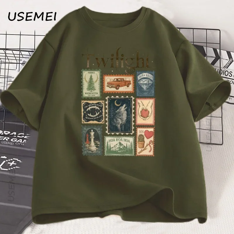 Vintage Twilight Forks T-shirt - Vintage Summer Clothing Men のレビューと価格