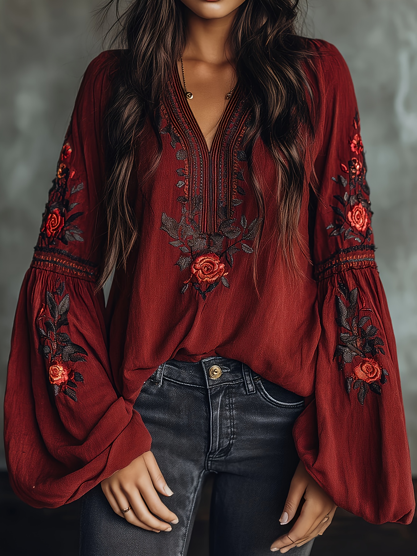 Women‘s Spring Blouse Retro Em - Off Shoulder Blouse のレビューと価格