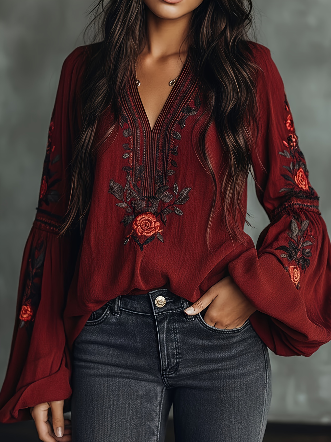 Women‘s Spring Blouse Retro Em - Off Shoulder Blouse のレビューと価格