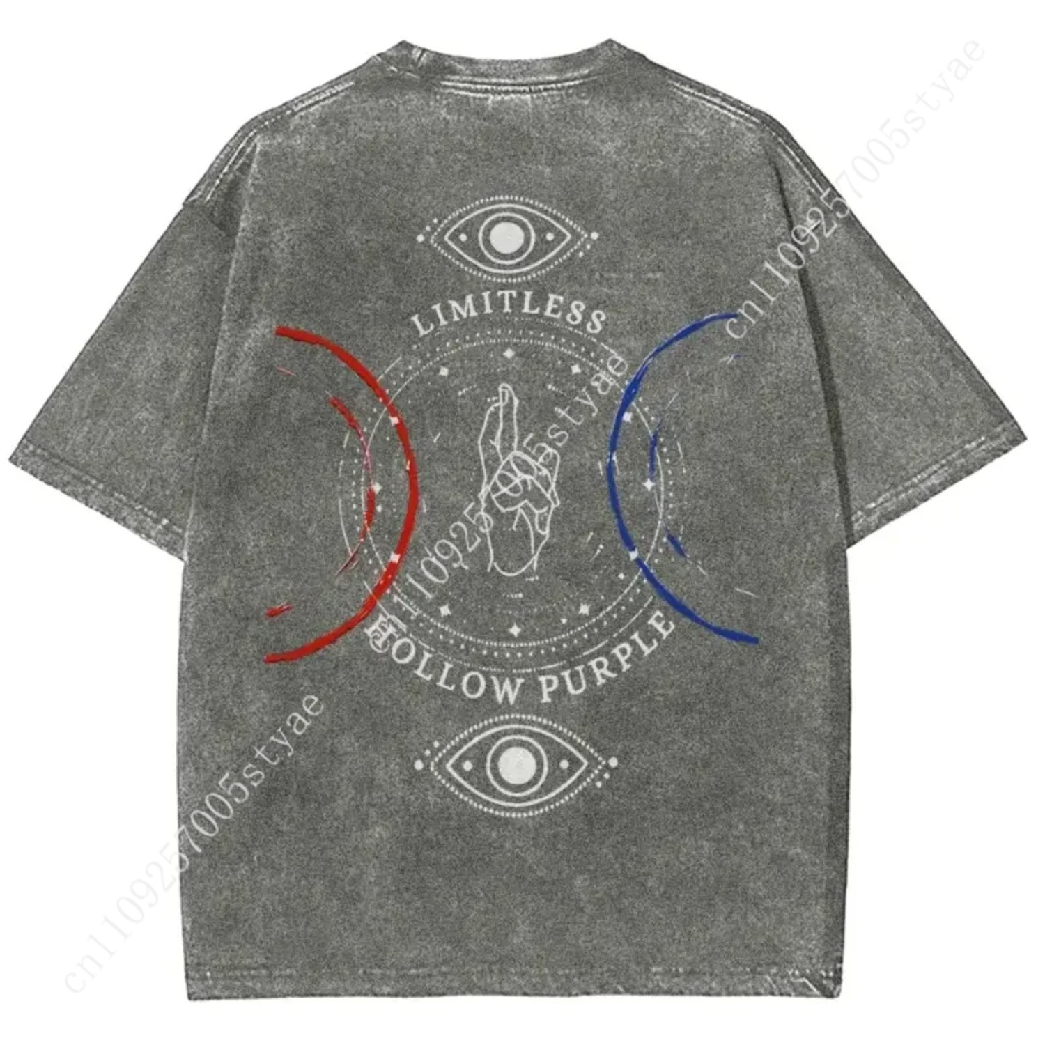 Anime  Gojo Satoru Print T-shi - Vintage Summer Clothing Men のレビューと価格