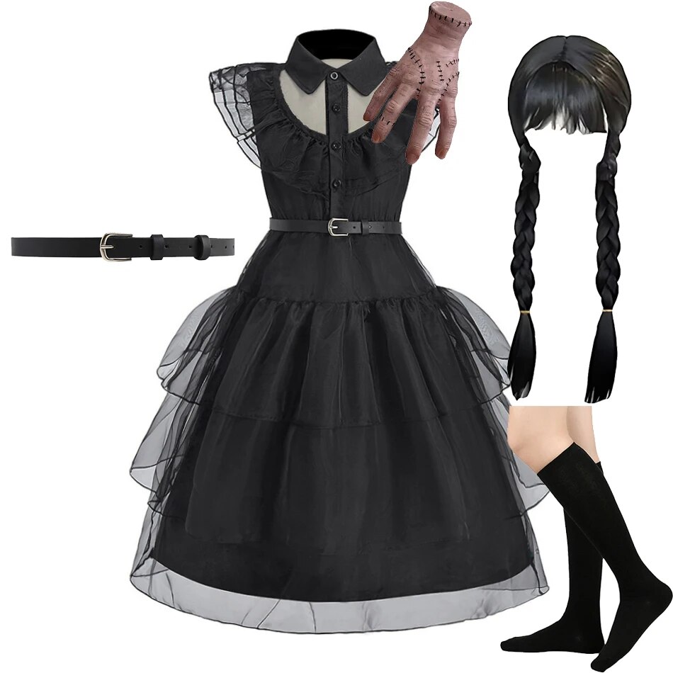 Girl Costume Kids Cosplay Blac - Summer Dresses Yours Clothing のレビューと価格