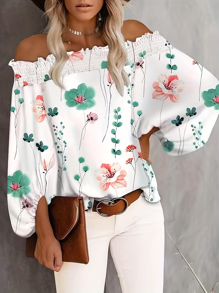 Plus Size New Women's Casual F - Off Shoulder Blouse のレビューと価格