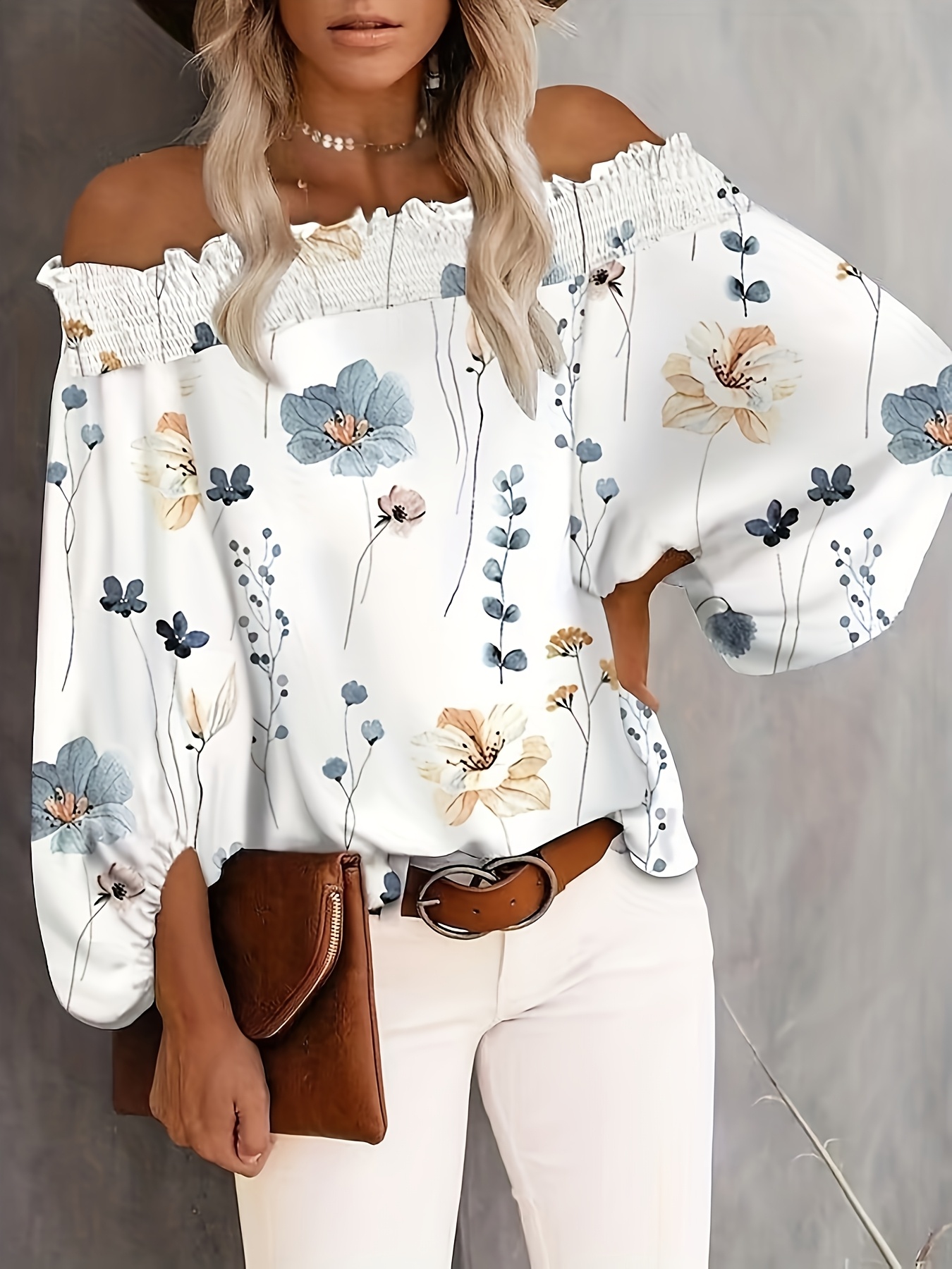 Plus Size New Women's Casual F - Off Shoulder Blouse のレビューと価格