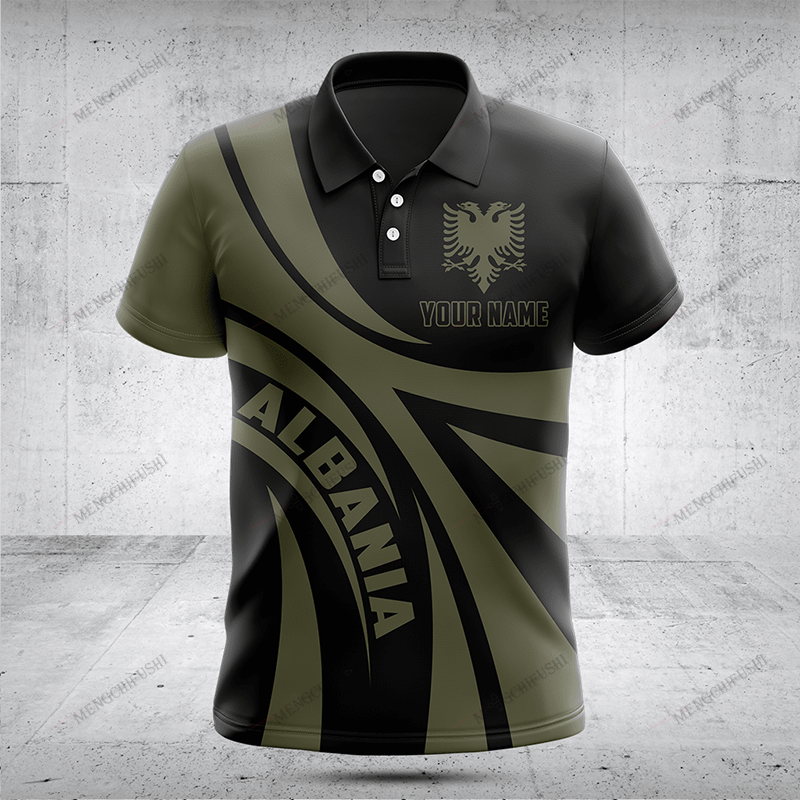 Custom Name Albania Flag Graph - Vintage Summer Clothing Men のレビューと価格