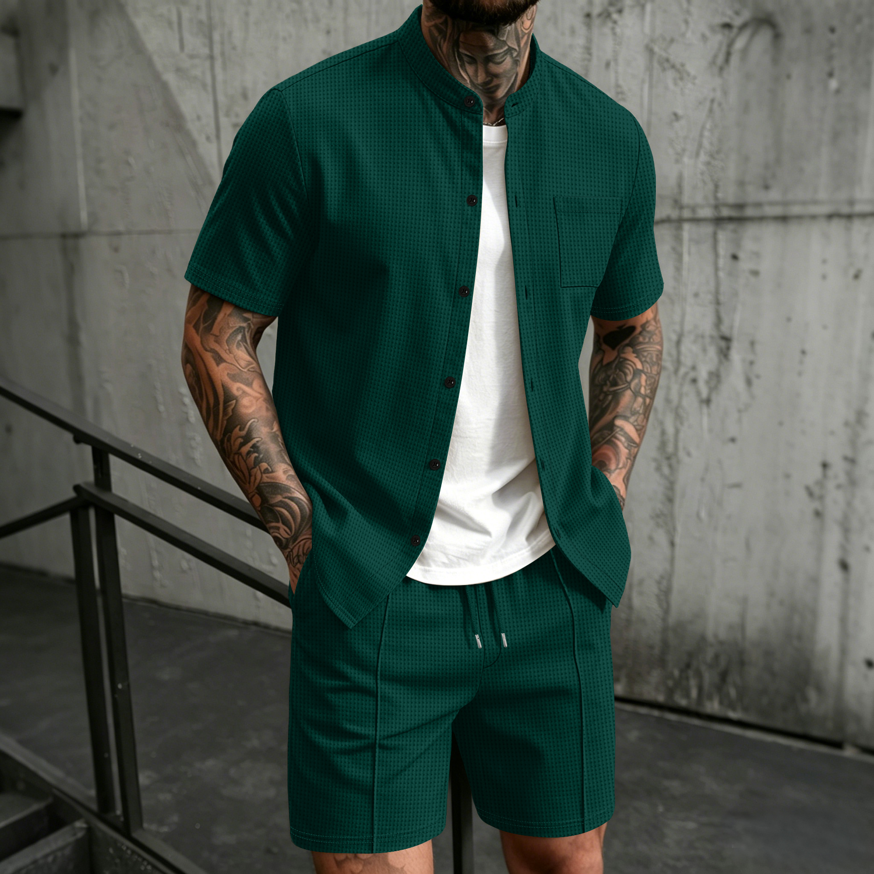 Men's 2 Piece Outfit, Stand Co - Summer Clothing Sets のレビューと価格