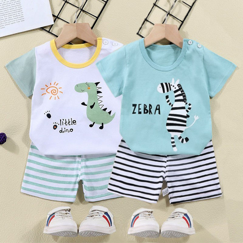 Cotton Tees+Shorts 2-piece Tra - Summer Clothing Baby Boy のレビューと価格