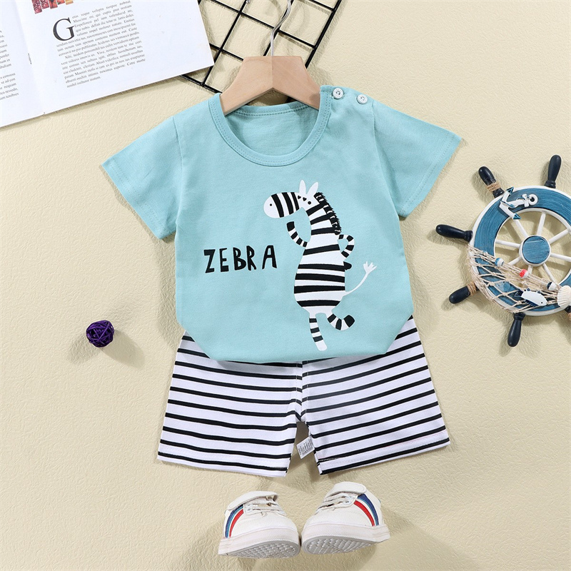 Cotton Tees+Shorts 2-piece Tra - Summer Clothing Baby Boy のレビューと価格