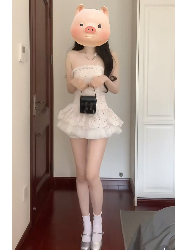French Style Polka Dot Puffy S - Summer Clothing Set For Girls のレビューと価格