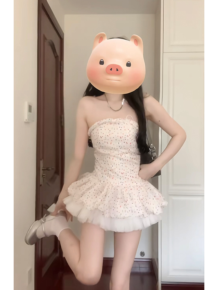 French Style Polka Dot Puffy S - Summer Clothing Set For Girls のレビューと価格