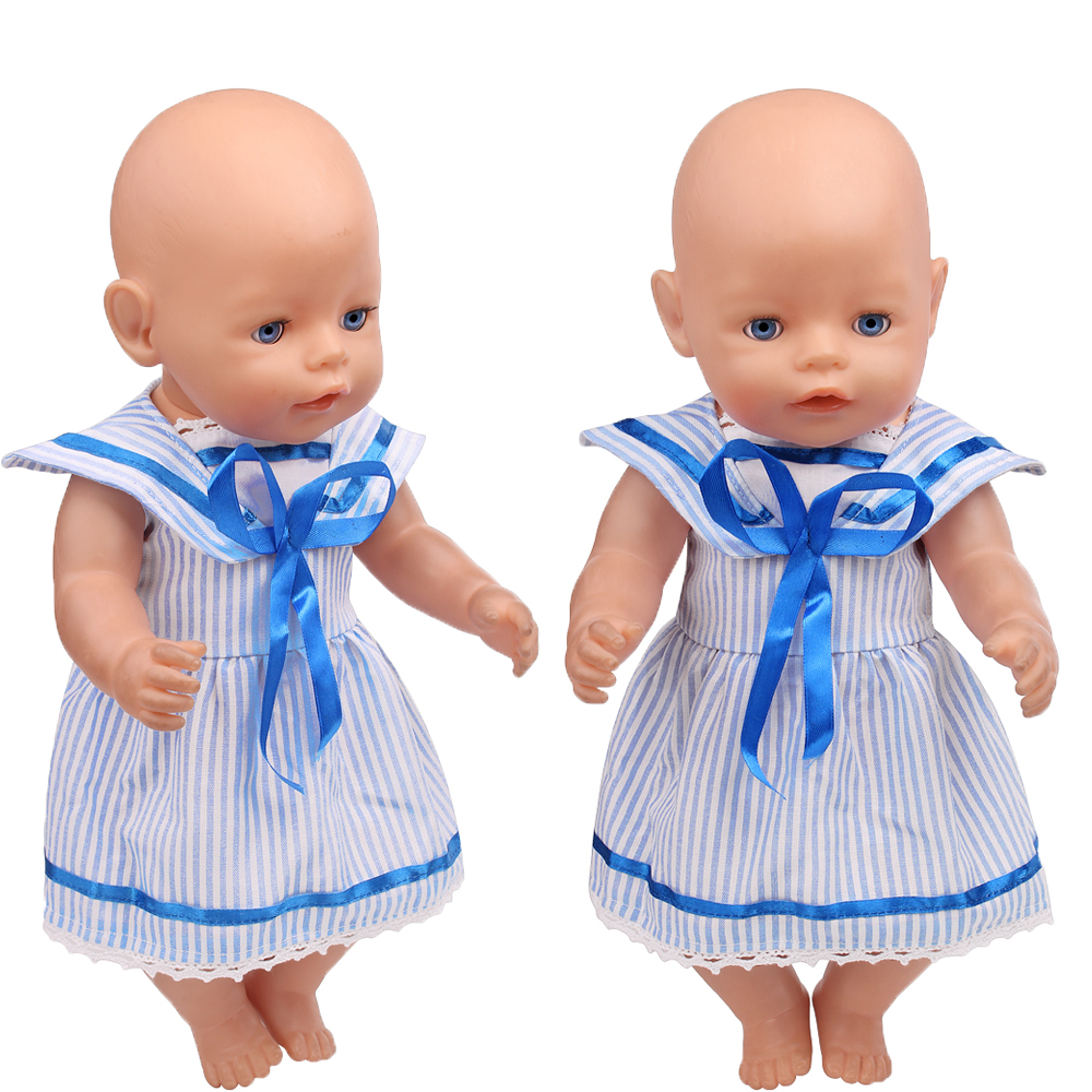 43cm Girl Doll Blue Striped Sa - Summer Away Clothing のレビューと価格