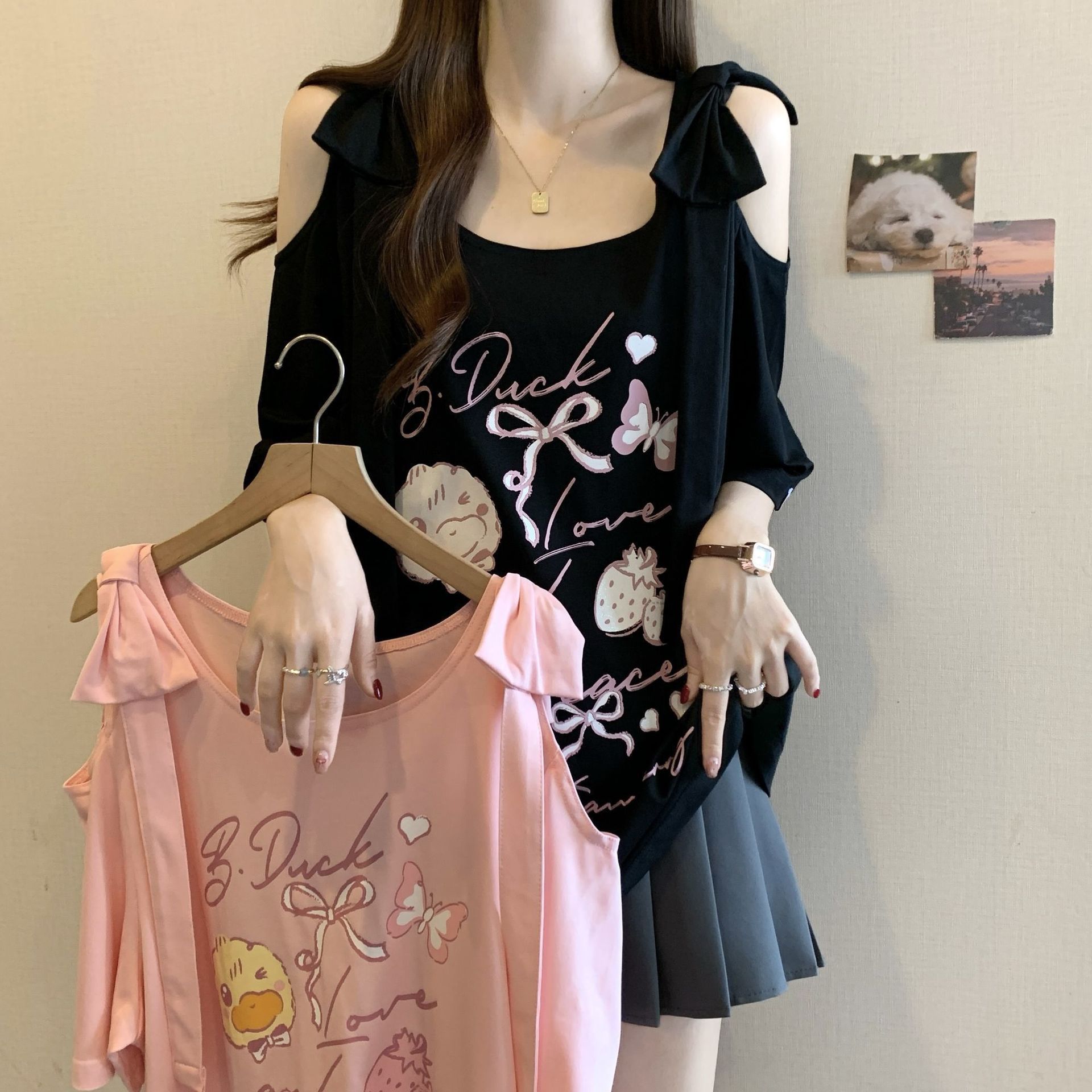 Summer Large-size Women's Clot - Off Shoulder Blouse のレビューと価格