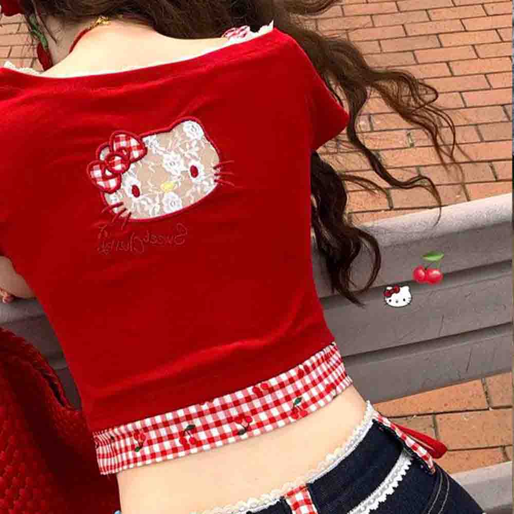 Hello Kitties Summer Women's S - Off Shoulder Blouse のレビューと価格