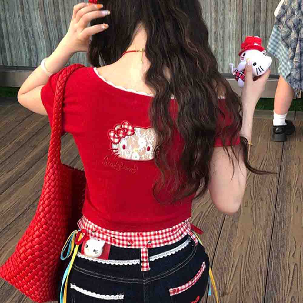 Hello Kitties Summer Women's S - Off Shoulder Blouse のレビューと価格