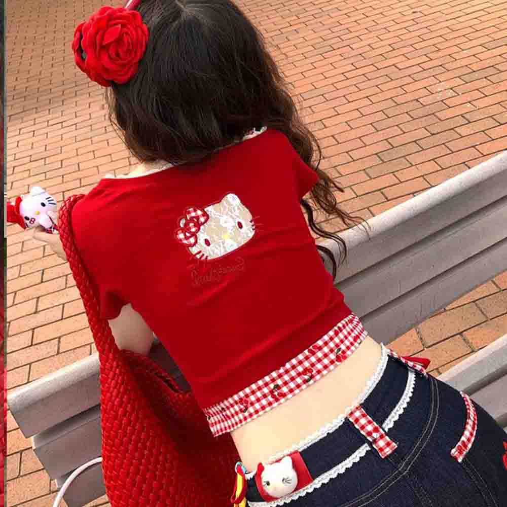 Hello Kitties Summer Women's S - Off Shoulder Blouse のレビューと価格