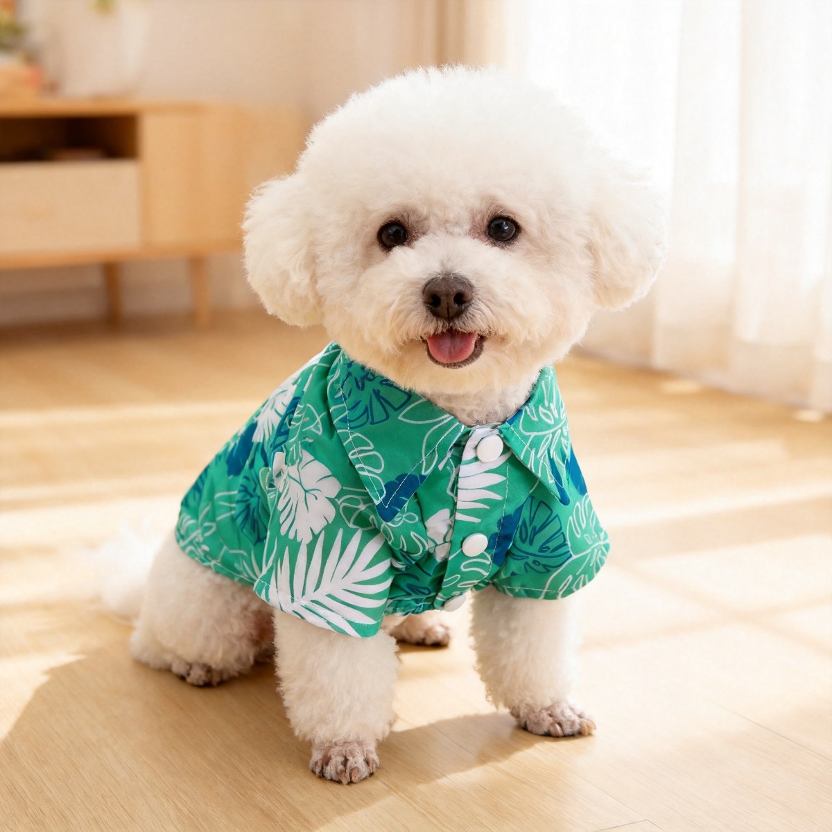 Cat Flower Shirt, Lightweight  - Summer Dog Clothing のレビューと価格