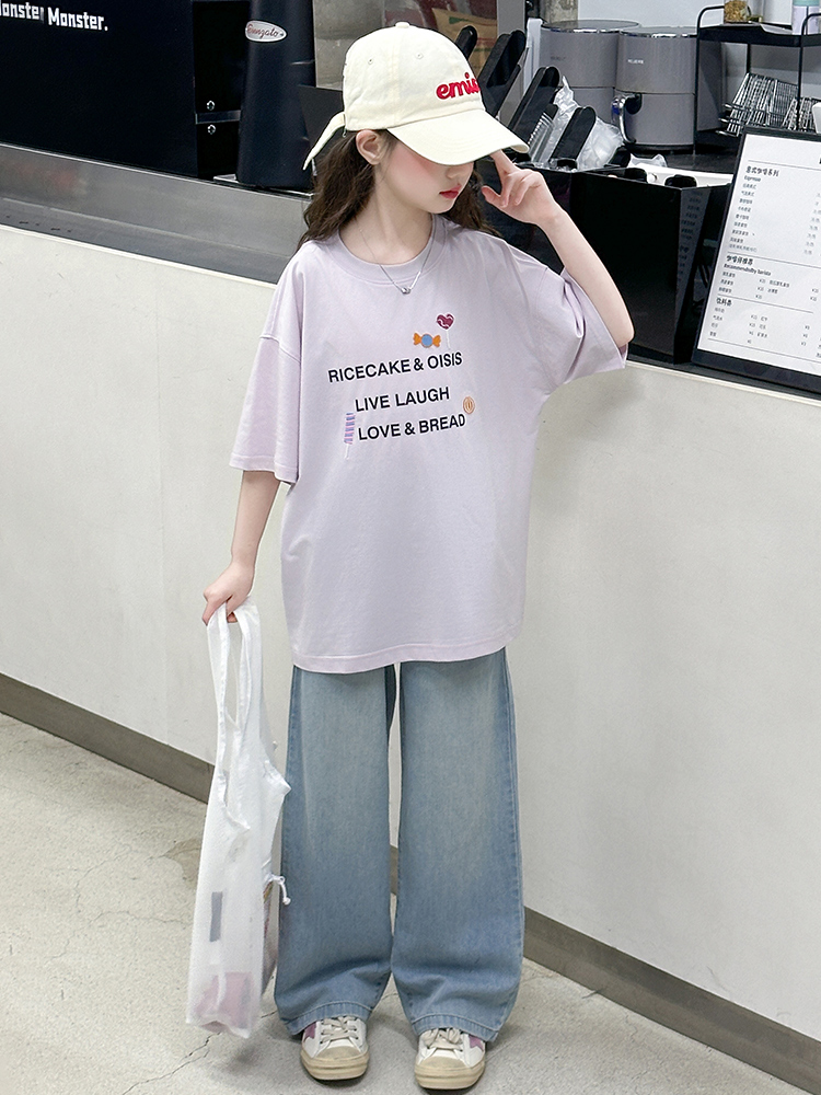 Girls Summer ort Sve T-irt Set - Summer Clothing Set For Girls のレビューと価格