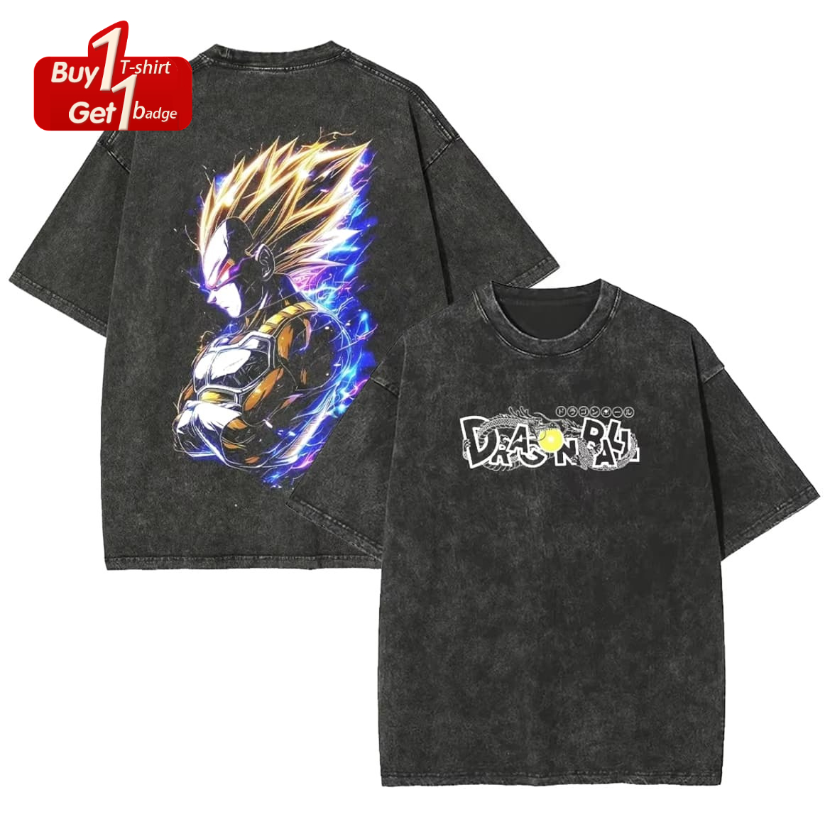 Dragon Ball Majin Goku Graphic - Vintage Summer Clothing Men のレビューと価格