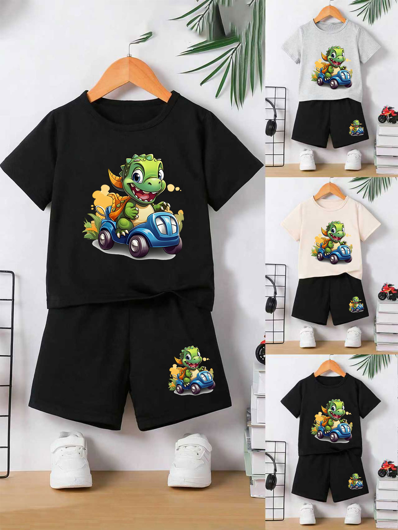 Boys' Playful Dino-Driving-Car - Summer Clothing Drive のレビューと価格