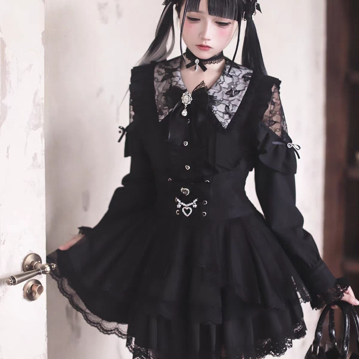 Harajuku Kawaii Skirt Sets Wom - Off Shoulder Blouse のレビューと価格