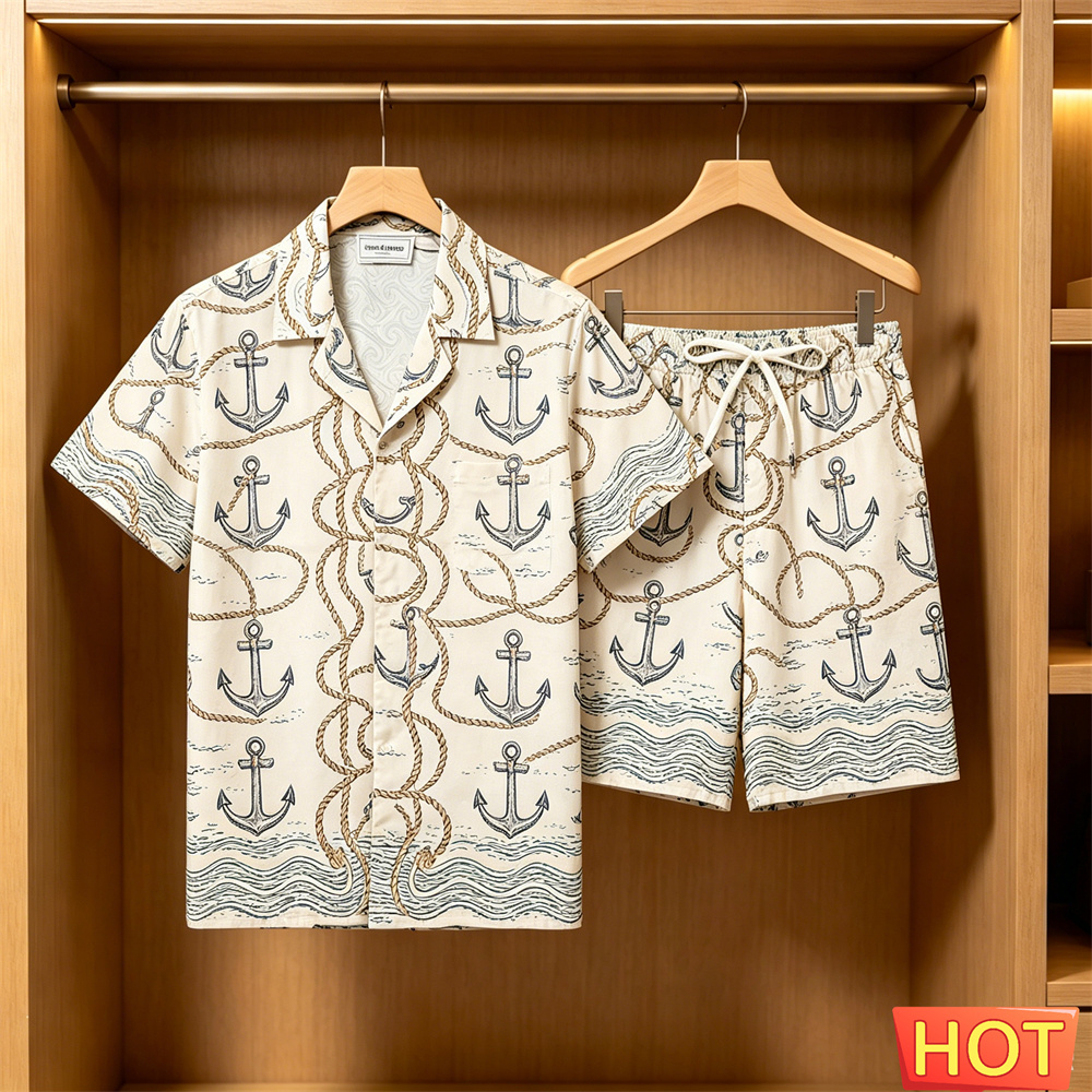 Men's 2 Piece Hawaiian Set Nau - Summer Clothing Sets のレビューと価格