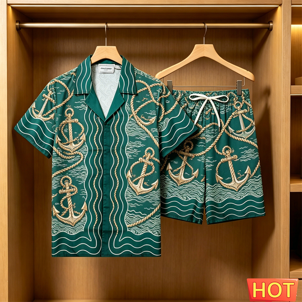 Men's 2 Piece Hawaiian Set Nau - Summer Clothing Sets のレビューと価格