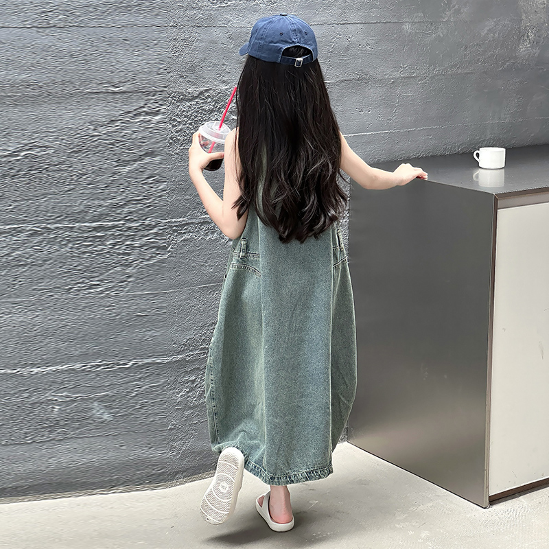 Vintage Blue Children Girls Hi - Summer Clothing Set For Girls のレビューと価格