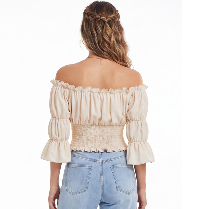 Renaissance Blouse Women Top w - Off Shoulder Blouse のレビューと価格