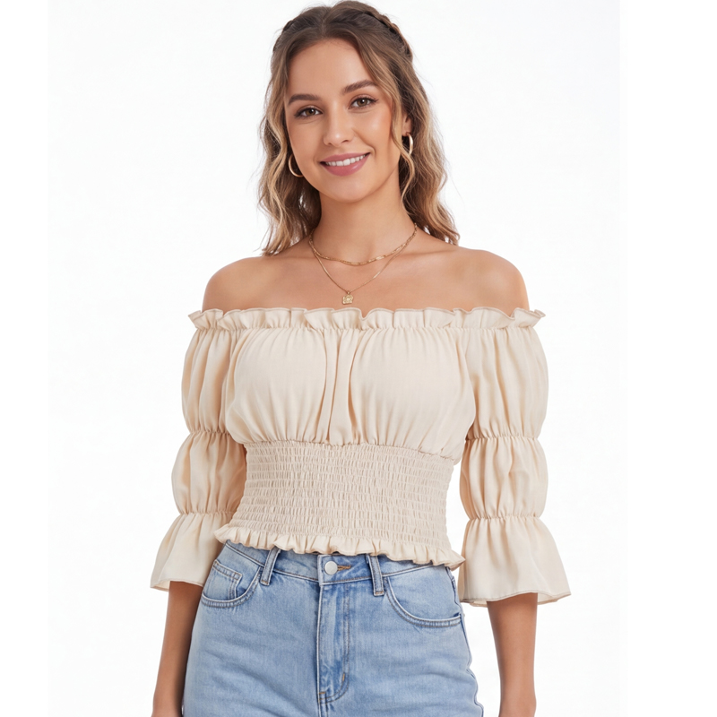Renaissance Blouse Women Top w - Off Shoulder Blouse のレビューと価格