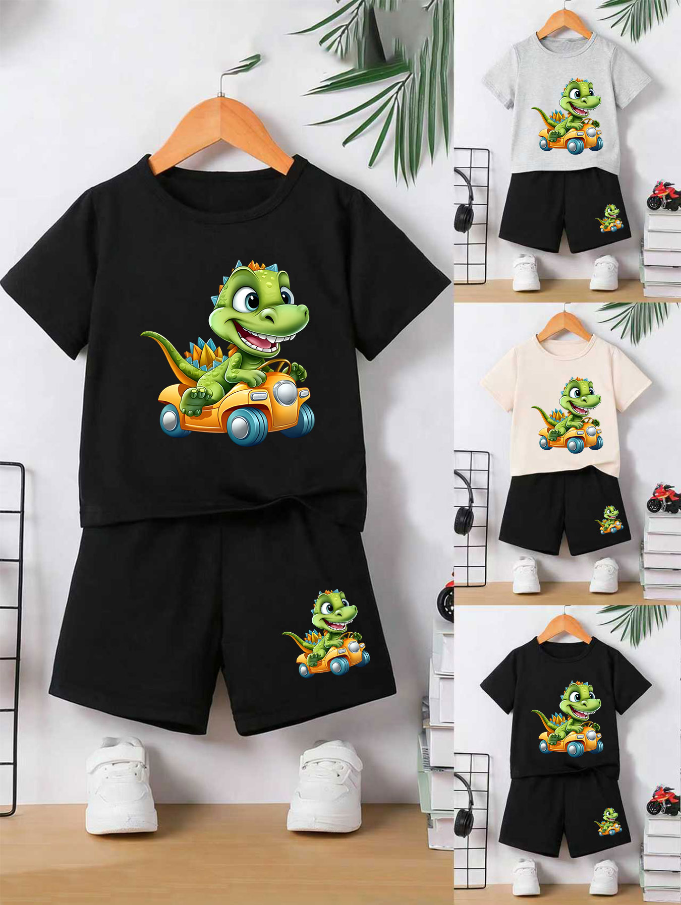 Boys' Dino-Driving Print Comfo - Summer Clothing Drive のレビューと価格